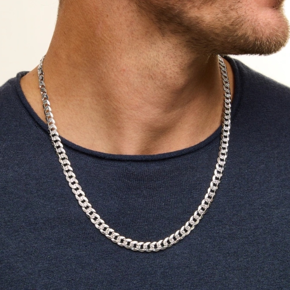 Men's Silver Chain Necklace